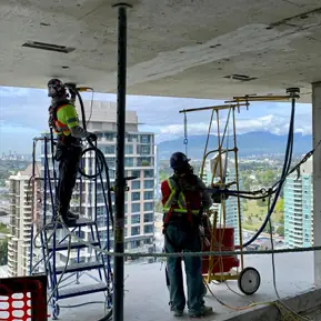 Balcony Ceiling Grinding & Superfine Application