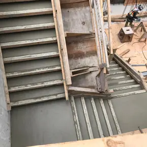 Concrete Stairs Placing